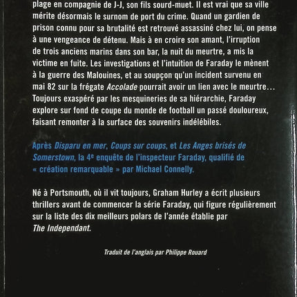La Nuit du naufrage – Graham Hurley – roman policier enquête inspecteur Faraday guerre des Malouines - Livre