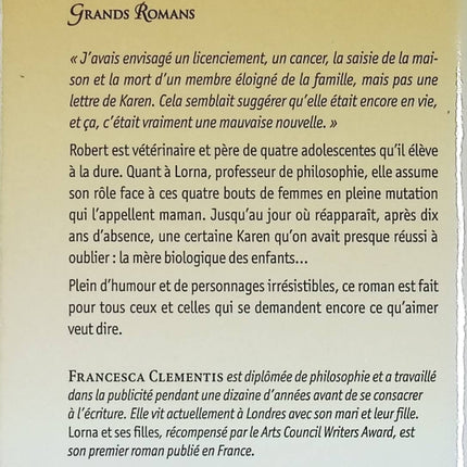 Lorna et ses filles – Francesca Clementis – Saga familiale roman féminin secrets de famille relations mère-filles - Livre