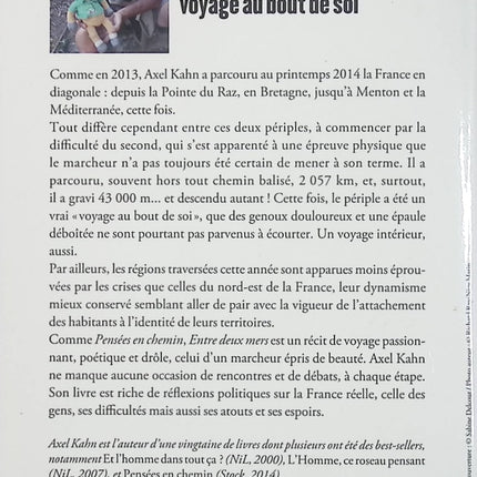 Entre deux mers, voyage au bout de soi – Axel Kahn – récit de voyage à pied et découverte de la France - Livre