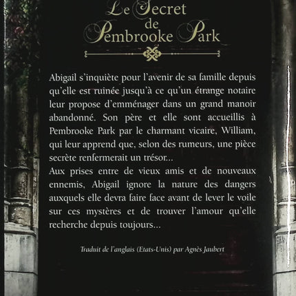 Le Secret de Pembrooke Park – Julie Klassen – romance historique mystère manoir Régence trésor caché - Livre