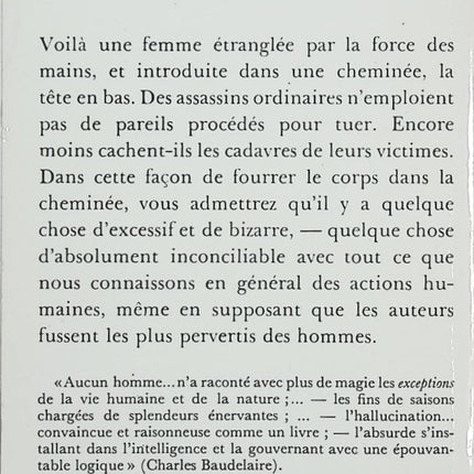 Histoires extraordinaires – Edgar Allan Poe – Nouvelles fantastiques, mystère et suspense gothique - Livre