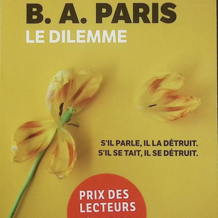 Le Dilemme – B.A. Paris – Thriller psychologique, secrets de famille, couple et suspense – Livre d’occasion - Livre