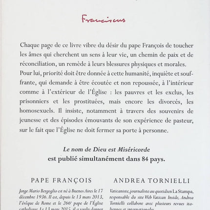 Le Nom de Dieu est Miséricorde – Pape François – conversations avec Andrea Tornielli – livre spiritualité religion – occasion - Livre