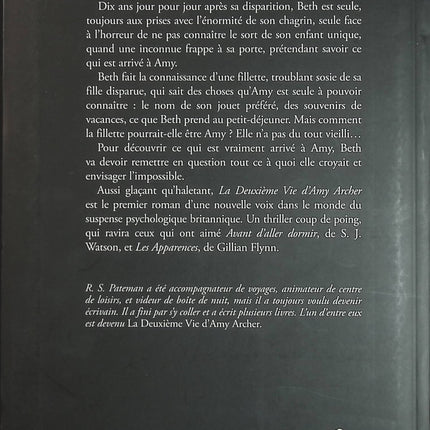 La Deuxième Vie d'Amy Archer - R. S. Pateman - Thriller psychologique occasion - Livre