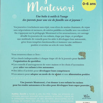 Une journée Montessori – Audrey Zucchi – éducation Montessori, autonomie de l’enfant et parentalité positive - Livre