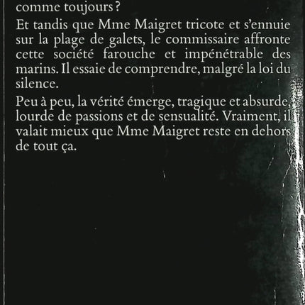 Au rendez-vous des Terre-Neuvas – Maigret – Georges Simenon – Enquête policière au cœur de Fécamp - Livre