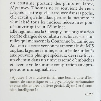 Au service surnaturel de sa Majesté - Tome 1 - Daniel O'Malley - Fantasy urbaine et espionnage paranormal - Livre poche d'occasion - Livre