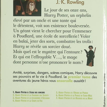 Harry Potter – Tome 1 : Harry Potter à l’école des sorciers – J.K. Rowling – Roman fantasy jeunesse magie aventure - Livre
