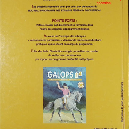 Galops 1 à 4 - Manuel des examens d’équitation pour cavaliers débutants à confirmés - Livre