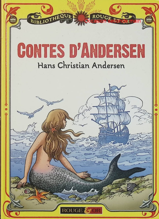 Contes d'Andersen - Hans Christian Andersen - Bibliothèque Rouge et Or - Livre jeunesse d'occasion - Livre