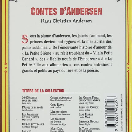 Contes d'Andersen - Hans Christian Andersen - Bibliothèque Rouge et Or - Livre jeunesse d'occasion - Livre