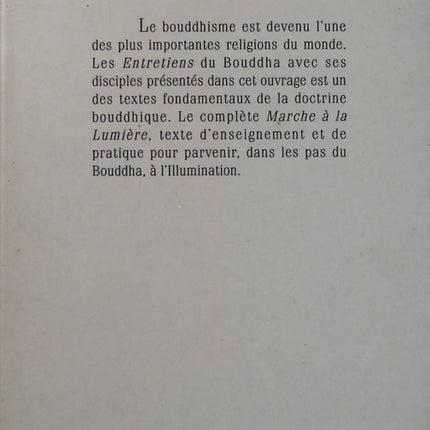 La marche à la lumière – Bodhicharyâvatâra / Entretiens du Bouddha – Sûttânta | Bibliothèque de la sagesse - Livre