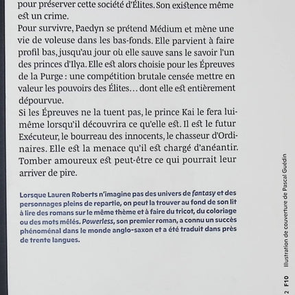 Powerless Lauren Roberts roman contemporain suspense et émotions - Livre