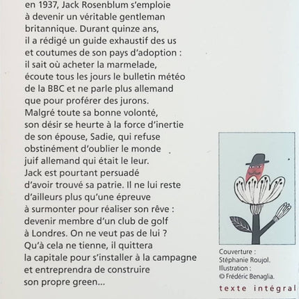 Jack Rosenblum rêve en anglais - Natasha Solomons - Livre