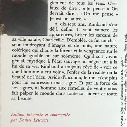 Poésies – Arthur Rimbaud – recueil de poésie classique littérature française XIXe siècle analyse poèmes d’occasion - Livre