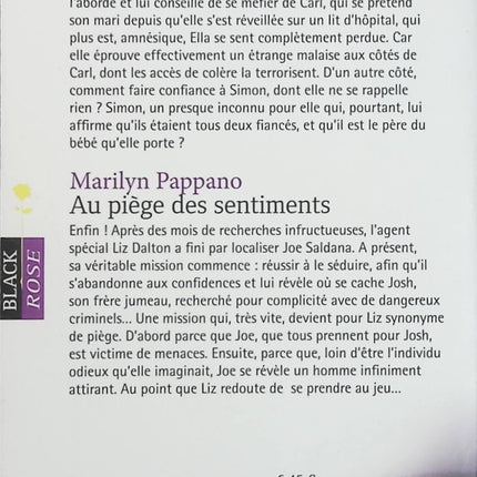 Un étrange mariage ; Au piège des sentiments – Marilyn Pappano, Alice Sharpe, romance Black Rose Harlequin - Livre