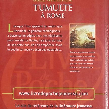Tumulte à Rome – Odile Weulersse, roman historique jeunesse dans la Rome antique - Livre