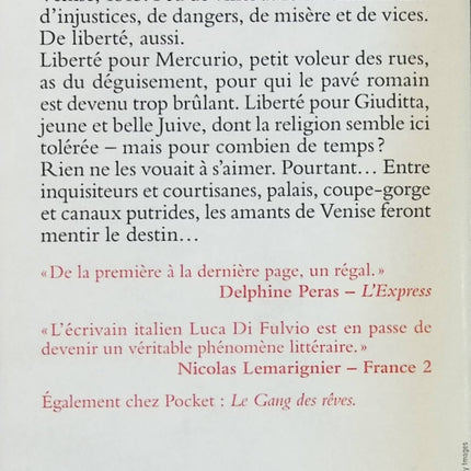 Les Enfants de Venise – Luca Di Fulvio – roman historique, aventure et destin dans la Venise de la Renaissance - Livre