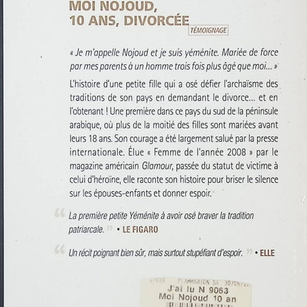 Moi Nojoud, 10 ans, divorcée - Nojoud Ali - livre