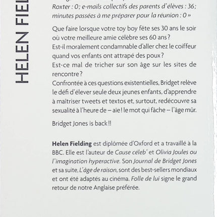 Folle de lui Bridget Jones - Helen Fielding - livre