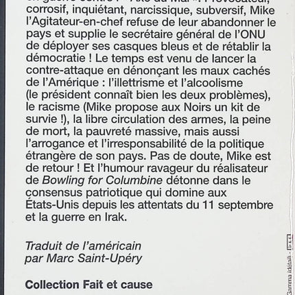 Mike contre-attaque ! Bienvenue aux Etats Stupides d'Amérique - Michael Moore - livre