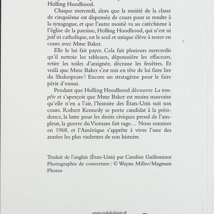 La guerre des mercredis - Gary D. Schmidt - livre