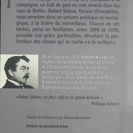 Retour dans la neige – Roman poétique et introspectif de Robert Walser - livre
