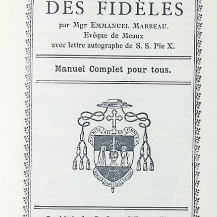 Le Paroissial Des Fidèles - N° 400 - Manuel Complet Pour Tous - Marbeau Emmanuel Mgr - livre
