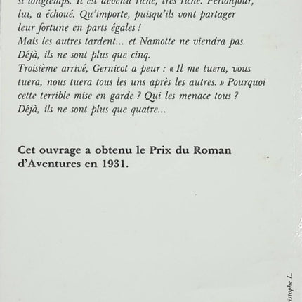 Six hommes morts Le dernier des six – Stanislas-André Steeman – roman policier belge classique occasion - Livre