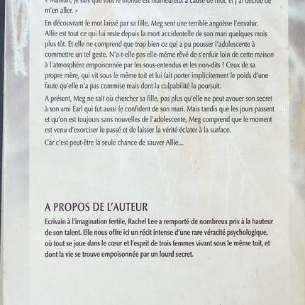 Neige de septembre - Rachel Lee - livre