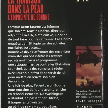 La Trahison dans la peau – L’Empreinte de Bourne – thriller d’espionnage de Robert Ludlum et Ric Van Lustbader action et suspense - livre