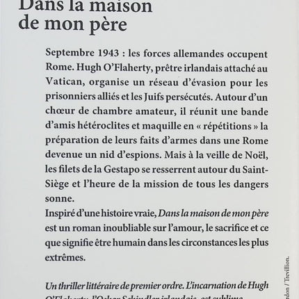 Dans la maison de mon père – Joseph O'Connor - livre