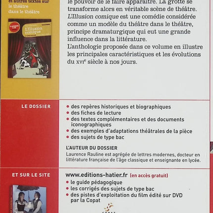 L'Illusion comique livre classique Pierre Corneille théâtre français comédie et analyse - Livre