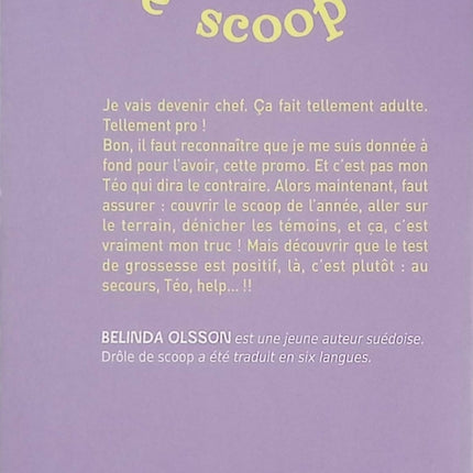 Drôle de scoop livre adulte Belinda Olsson roman contemporain humour et vie professionnelle - Livre