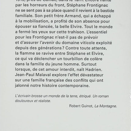 La Bastide aux chagrins livre adulte Jean-Paul Malaval roman contemporain drame et secrets familiaux - Livre