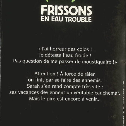 Chair de poule - tome 71 - Frissons en eau trouble - Robert Lawrence Stine - livre