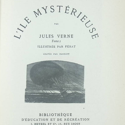 L'île mystérieuse - tome 1 - Jules Verne - livre