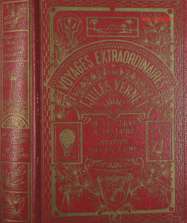 De la terre a la lune - Autour de la lune - Jules Verne - livre