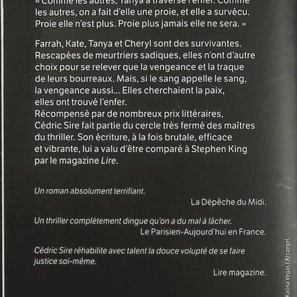 Survivantes – Cédric Sire, thriller psychologique glaçant entre suspense, secrets sombres et lutte pour la survie - Livre