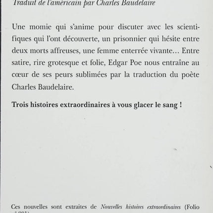 Petite discussion avec une momie et autres histoires extraordinaires – Edgar Allan Poe, nouvelles fantastiques, récits mystérieux et aventures macabres - Livre