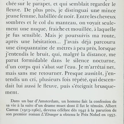 La Chute – Albert Camus : roman philosophique classique sur la culpabilité, la justice et les contradictions humaines - Livre