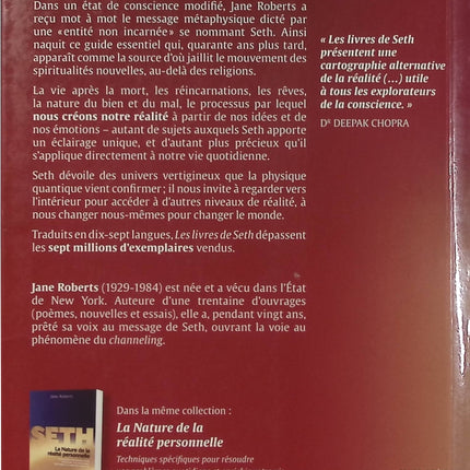Seth parle – L’éternelle validité de l’âme – Jane Roberts, ouvrage de spiritualité sur la conscience, l’âme et la vie après la mort - Livre