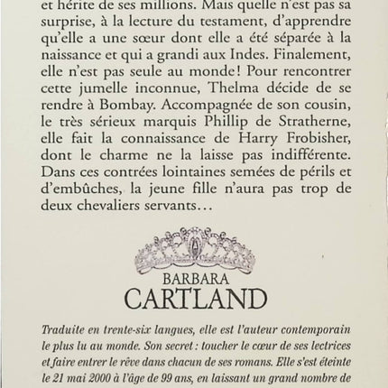 Une sœur si lointaine – Barbara Cartland, romance historique entre secrets de famille, retrouvailles et sentiments amoureux - Livre