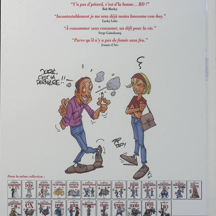 La Vérité sur la dernière cigarette - Monsieur B. - BD humour - Tabac - Fumeurs - Arrêter de fumer - Sevrage - Livre BD