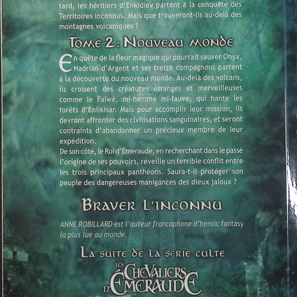 Les Héritiers d’Enkidiev – Tome 2 – Nouveau Monde – Anne Robillard – Roman fantasy jeunesse et saga fantastique - Livre