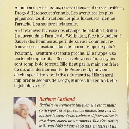 L’amour sans trêve – Barbara Cartland, romance historique pleine de passion, de mystère et de sentiments contrariés - Livre