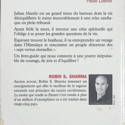 Le Moine qui vendit sa Ferrari – Robin S. Sharma | Fable spirituelle, développement personnel et sagesse pour réaliser ses rêves - Livre