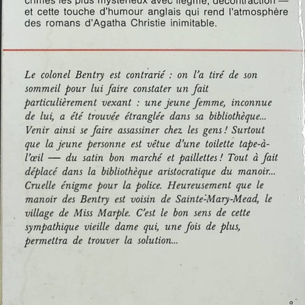 Un cadavre dans la bibliothèque – Agatha Christie – Miss Marple – Club des Masques – Polar - Livre
