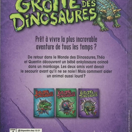La Grotte des dinosaures Tome 3 – Les Monstres en armure Rex Stone et Mike Spoor – Roman jeunesse sur les dinosaures, aventure préhistorique et créatures impressionnantes pour enfants - Livre