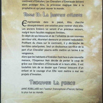 Les Chevaliers d’Émeraude Tome 11 – La Justice céleste – Anne Robillard – Fantasy jeunesse - Livre